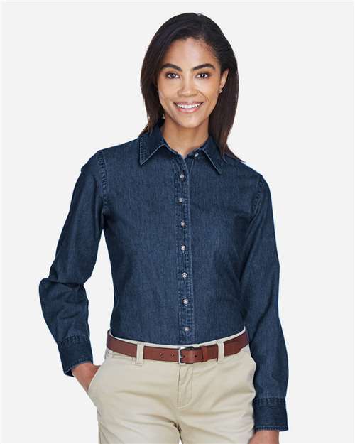 Women's Denim Shirt - Dark Denim