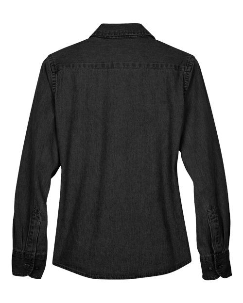 Women's Denim Shirt - Washed Black