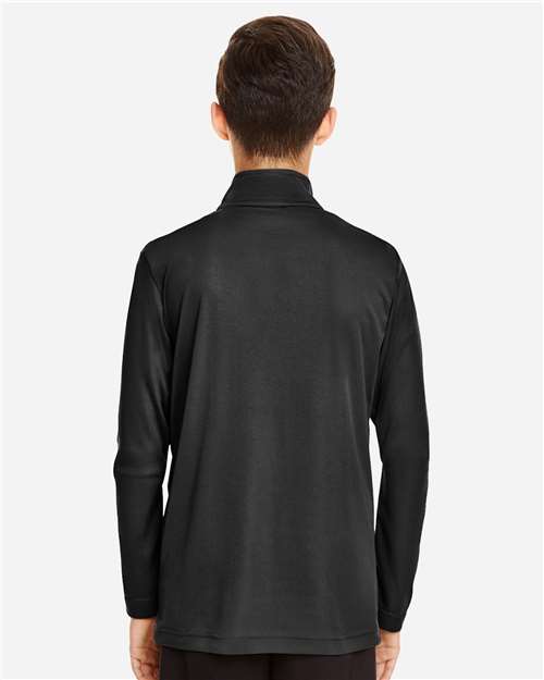Youth Zone Performance Quarter-Zip Pullover - Black