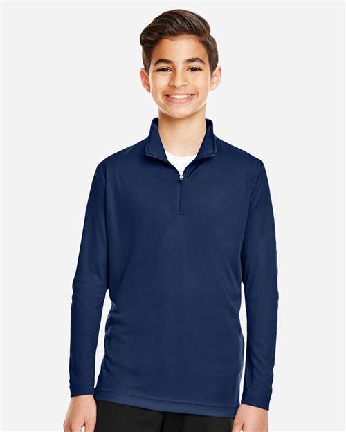 Youth Zone Performance Quarter-Zip Pullover - Sport Dark Navy