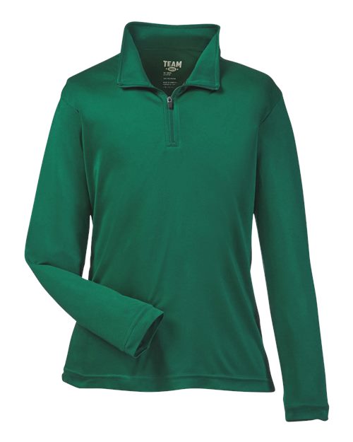 Youth Zone Performance Quarter-Zip Pullover - Sport Forest