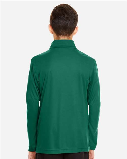 Youth Zone Performance Quarter-Zip Pullover - Sport Forest