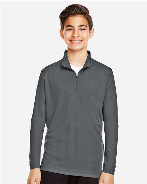 Youth Zone Performance Quarter-Zip Pullover - Sport Graphite