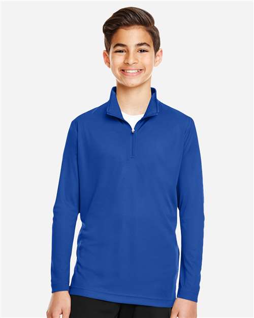 Youth Zone Performance Quarter-Zip Pullover - Sport Royal