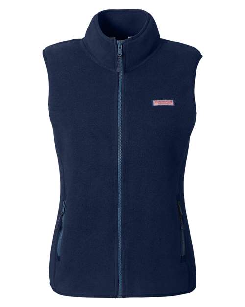 Women's Harbor Fleece Vest - Vineyard Navy