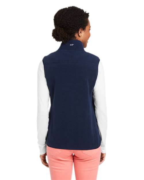 Women's Harbor Fleece Vest - Vineyard Navy