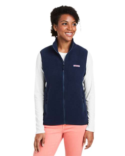 Women's Harbor Fleece Vest - Vineyard Navy