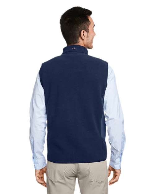 Men's Harbor Fleece Vest - Vineyard Navy