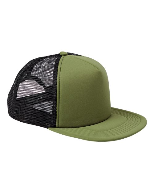 Foam Front Trucker Cap - Olive/ Black
