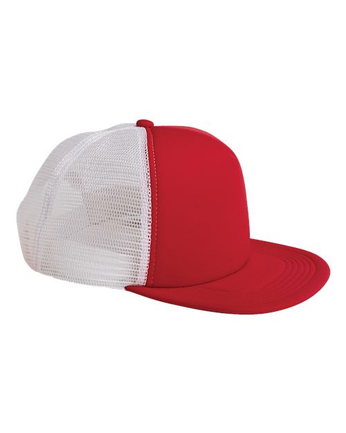Foam Front Trucker Cap - Red/ White