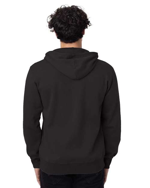 Unisex Heritage Full-Zip Hooded Sweatshirt - Black