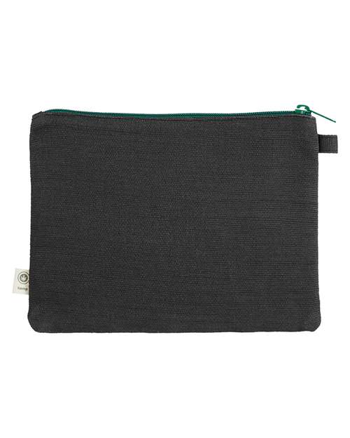 Hemp Pouch - Black/ Kelly