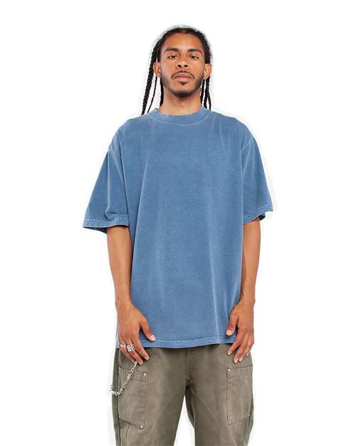 Unisex Max Heavyweight Garment-Dyed T-Shirt - Washed Denim