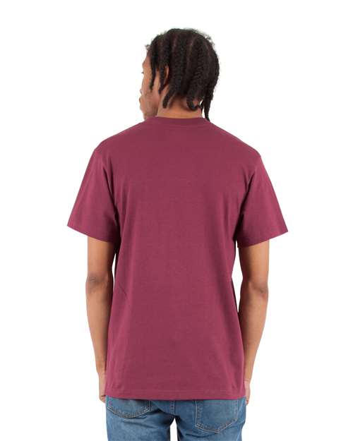Unisex V-Neck T-Shirt - Burgundy