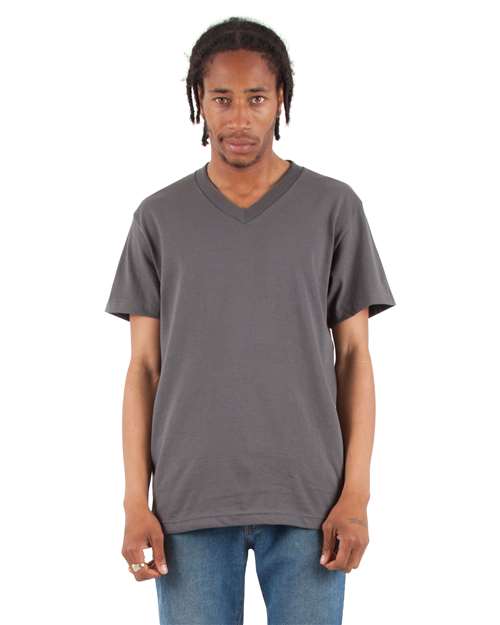 Unisex V-Neck T-Shirt - Dark Grey