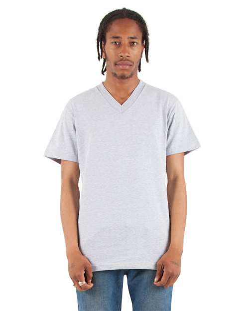 Unisex V-Neck T-Shirt - Heather Grey