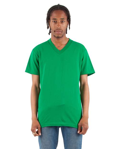 Unisex V-Neck T-Shirt - Kelly Green
