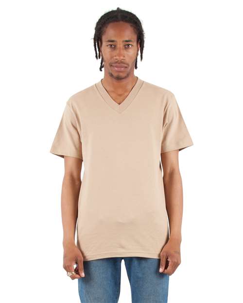 Unisex V-Neck T-Shirt - Khaki