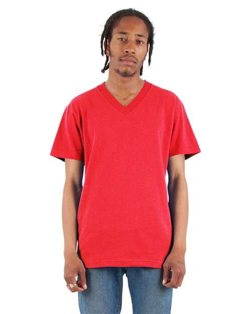 Unisex V-Neck T-Shirt - Red