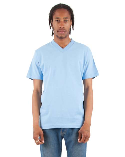 Unisex V-Neck T-Shirt - Sky Blue