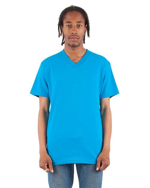 Unisex V-Neck T-Shirt - Turquoise