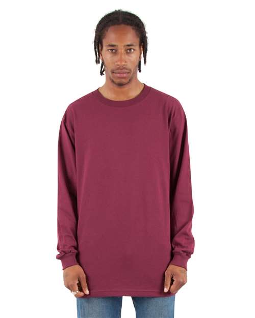 Unisex Active Long Sleeve T-Shirt - Burgundy