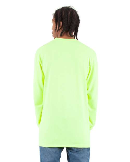 Unisex Active Long Sleeve T-Shirt - Safety Green