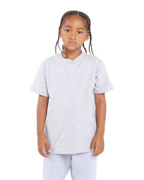 Youth Active T-Shirt - Heather Grey