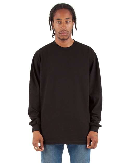 Unisex Max Heavyweight Long Sleeve T-Shirt - Black