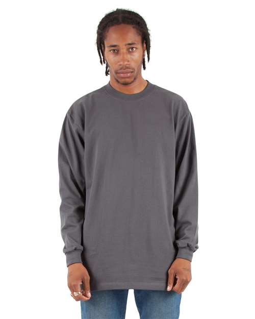 Unisex Max Heavyweight Long Sleeve T-Shirt - Dark Grey