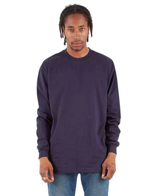 Unisex Max Heavyweight Long Sleeve T-Shirt - Navy