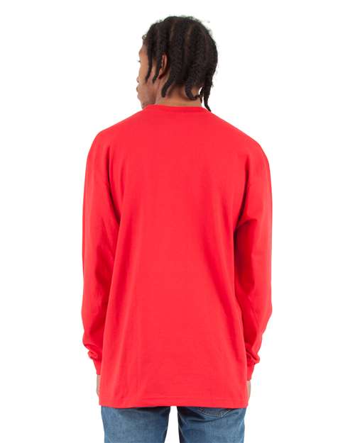 Unisex Max Heavyweight Long Sleeve T-Shirt - Red