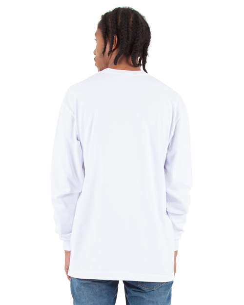 Unisex Max Heavyweight Long Sleeve T-Shirt - White