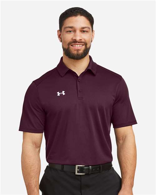 Men's Tech™ Polo - Maroon/ White
