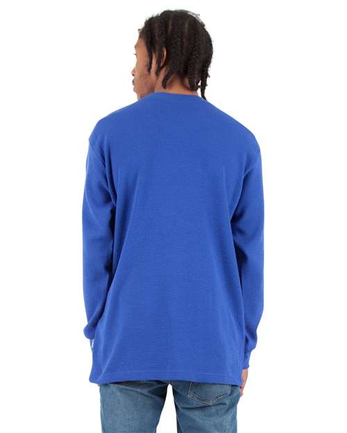 Unisex Heavyweight Thermal Long Sleeve T-Shirt - Royal