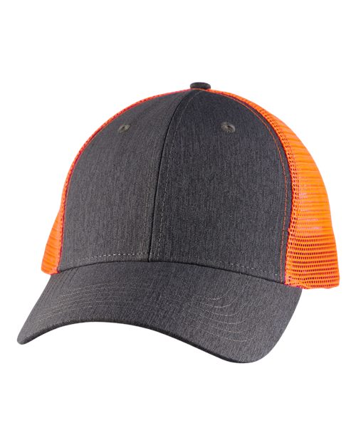 Sport Trucker Cap - Black/ Neon Orange