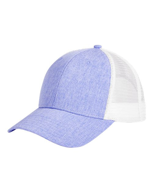 Sport Trucker Cap - Heather Purple/ White