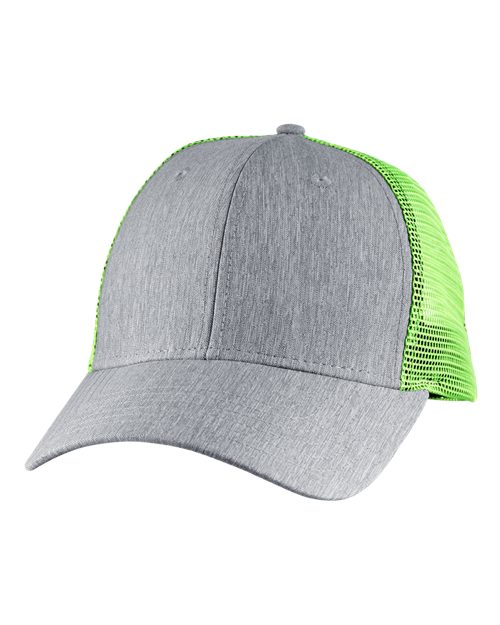 Sport Trucker Cap - Light Grey/ Neon Green