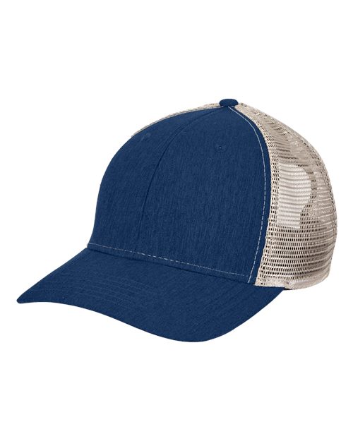 Sport Trucker Cap - Navy/ Tan