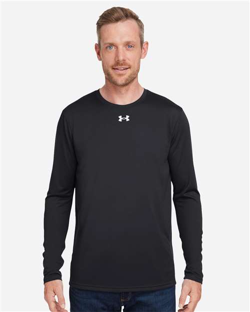 Men's Team Tech™ Long Sleeve T-Shirt - Black/ White