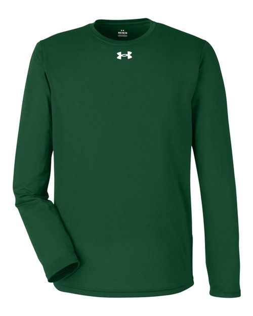 Men's Team Tech™ Long Sleeve T-Shirt - Forest Green/ White