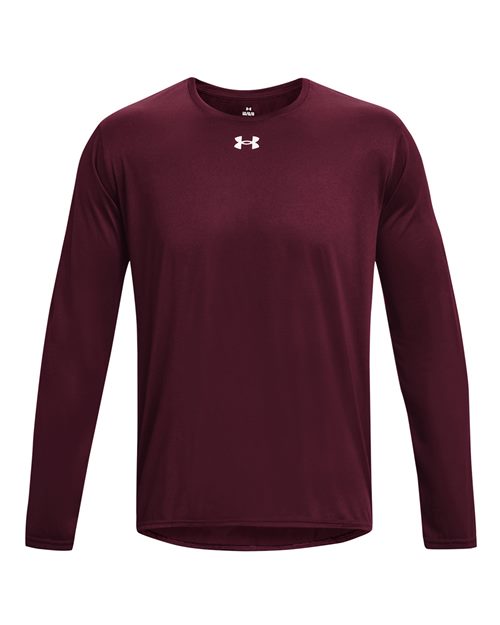 Men's Team Tech™ Long Sleeve T-Shirt - Maroon/ White