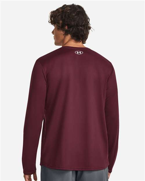 Men's Team Tech™ Long Sleeve T-Shirt - Maroon/ White