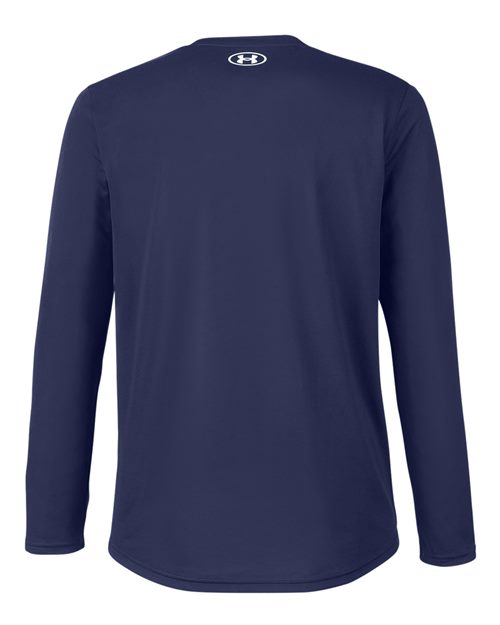 Men's Team Tech™ Long Sleeve T-Shirt - Midnight Navy/ White