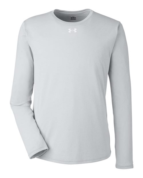 Men's Team Tech™ Long Sleeve T-Shirt - Mod Grey Light Heather/ White