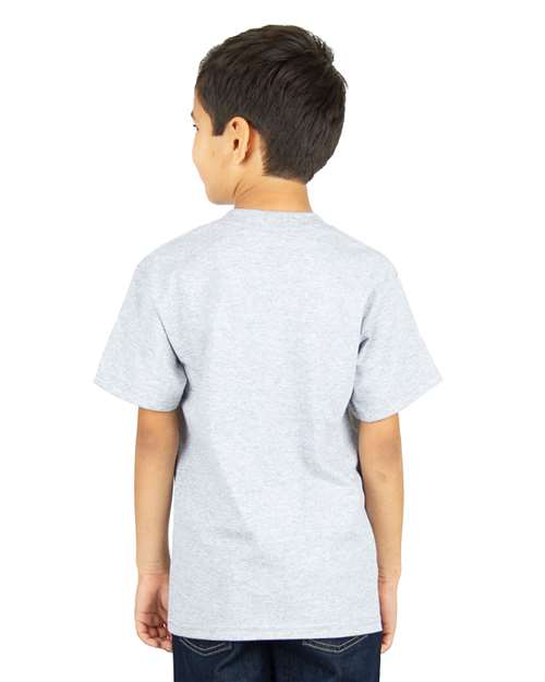 Youth V-Neck T-Shirt - Heather Grey