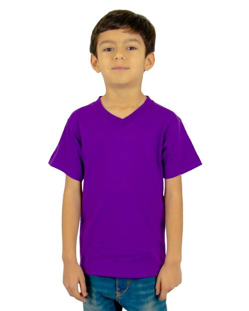 Youth V-Neck T-Shirt - Purple