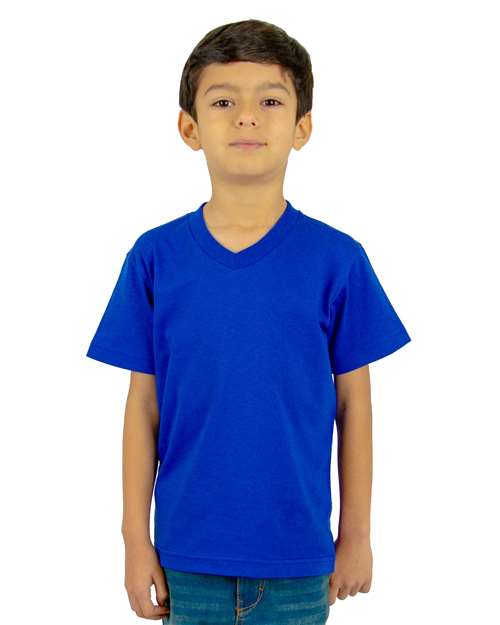 Youth V-Neck T-Shirt - Royal