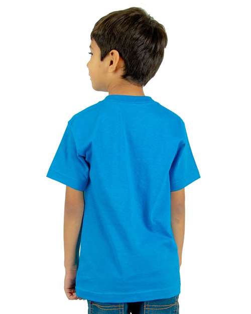 Youth V-Neck T-Shirt - Turquoise