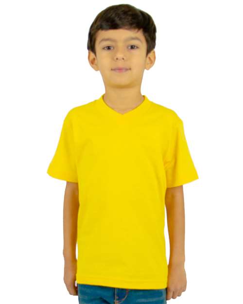 Youth V-Neck T-Shirt - Yellow
